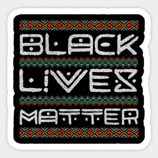 Black Lives Matter africa lettering Gift Sticker